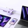 ORICO Listwa zasilająca 5w1 AC USB-A USB-C GaN 20W - fioletowa