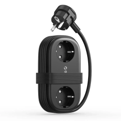 ORICO Listwa zasilająca 6w1 AC USB-A USB-C GaN 65W - czarna