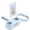 ORICO Listwa zasilająca 6w1 AC USB-A USB-C GaN 65W - niebieska