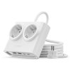 ORICO Listwa zasilająca 6w1 AC USB-A USB-C 25W - biała
