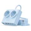 ORICO Listwa zasilająca 6w1 AC USB-A USB-C 25W - niebieska
