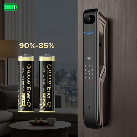 ORICO Bateria litowa akumulator AA 1.5 V 2100mWh USB-C - 2 szt.