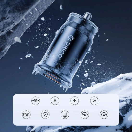 ORICO Ładowarka samochodowa USB-C USB-A 30W - czarna