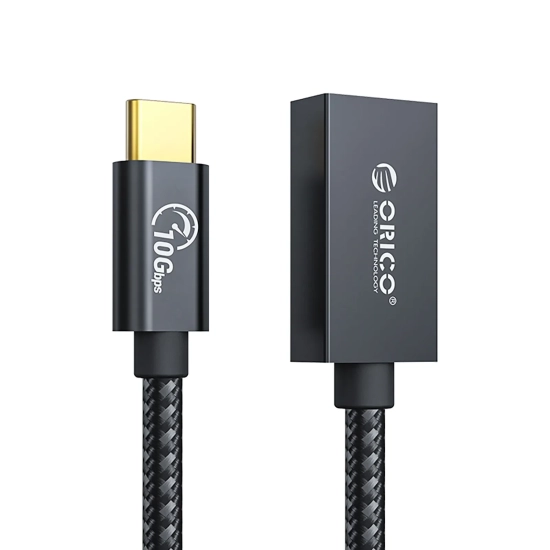ORICO Adapter przejściówka USB-C - USB-A 3.1 Gen 2 10Gbps OTG 30cm - czarny