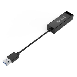 ORICO Zewnętrzna karta sieciowa USB-A - RJ45 10/100/1000 Mbps - czarna