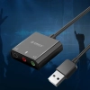ORICO Zewnętrzna karta dźwiękowa USB-A - 3x mini jack - czarna
