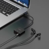 ORICO Zewnętrzna karta dźwiękowa USB-A - 3x mini jack - czarna