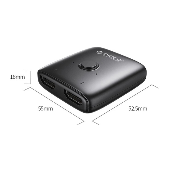 ORICO Adapter HDMI dwukierunkowy splitter - czarny