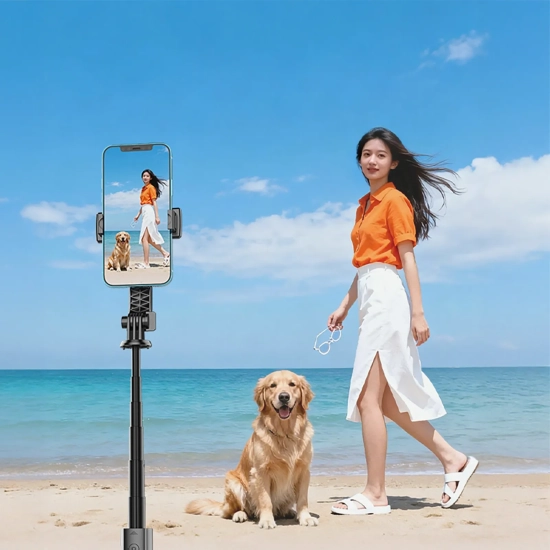 ORICO Selfie stick mini tripod do zdjęć Bluetooth 360 stopni - czarny