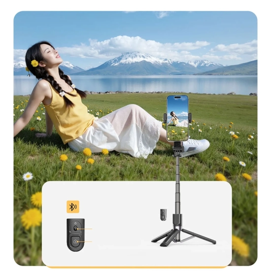 ORICO Selfie stick mini tripod aluminiowy Bluetooth obrót 360 stopni