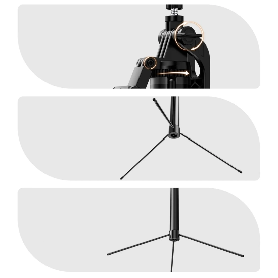 ORICO Selfie stick tripod 1/4'' na telefon kamerę aparat Bluetooth - czarny