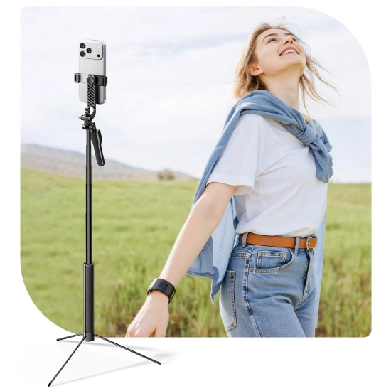 ORICO Selfie stick tripod 1/4'' na telefon kamerę aparat Bluetooth - czarny