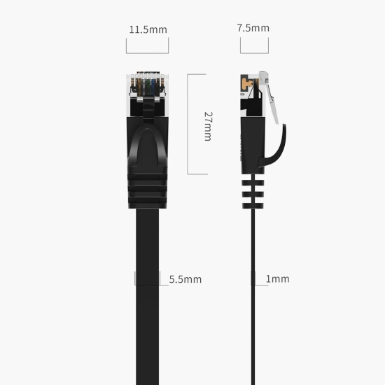 ORICO Kabel sieciowy Ethernet CAT6 1000Mbps RJ45 internetowy LAN płaski 10