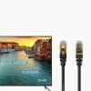 ORICO Kabel sieciowy internetowy okrągły LAN CAT7 10Gbps RJ45 2m - czarny
