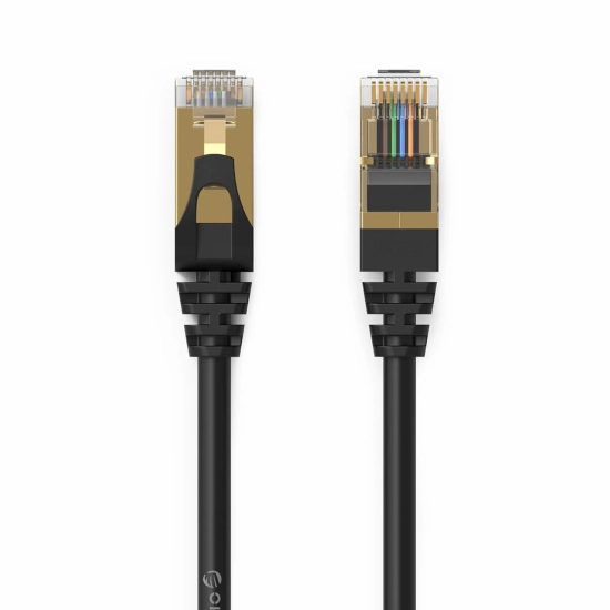 ORICO Kabel sieciowy internetowy okrągły LAN CAT7 10Gbps RJ45 20m - czarny