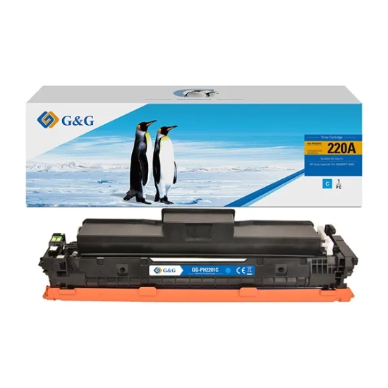 Toner G&G NT-PH2201C-B-V2-S1 w wariancie cyjan, kompatybilny z HP 220A W2201A.