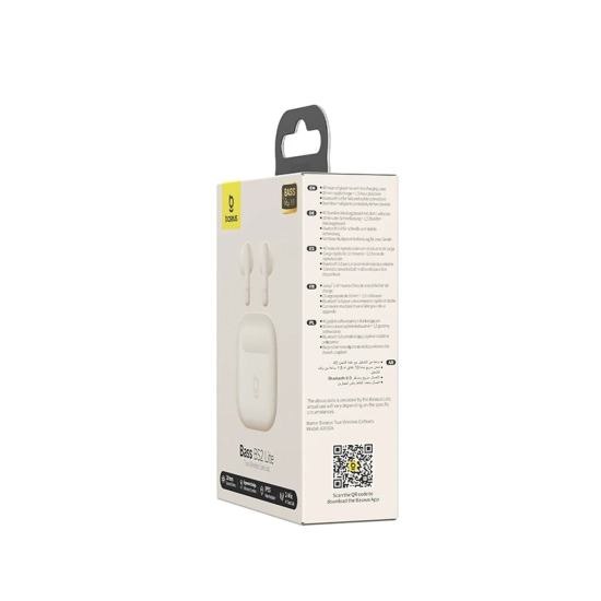 Baseus Słuchawki Bass BS2 Lite TWS Bluetooth 6.0 różowe