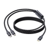 Baseus Kabel Flash 4 2w1 USB-C–2x USB-C 1,5 m 140 W