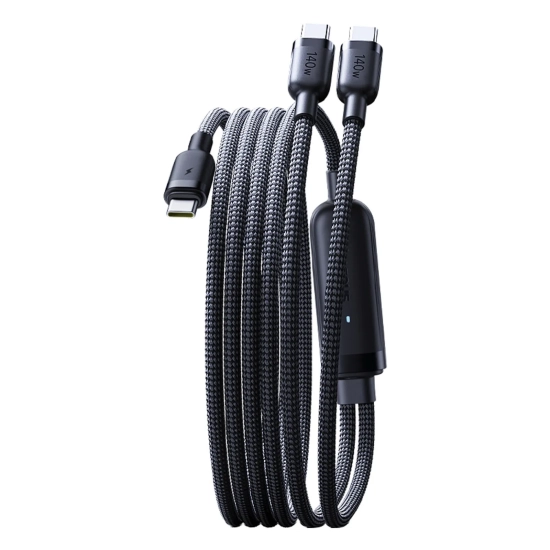 Baseus Kabel Flash 4 2w1 USB-C–2x USB-C 1,5 m 140 W