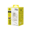 Adapter podróżny Baseus EnerCore CG11 70W 6w1 biały