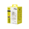 Baseus Adapter podróżny EnerCore CG11 70 W 6w1 biały