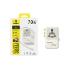 Baseus Adapter podróżny EnerCore CG11 70 W 6w1 biały