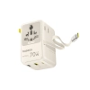 Baseus Adapter podróżny EnerCore CG11 70 W 6w1 biały