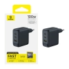 Baseus Ładowarka sieciowa EnerFill FE22 100 W 2x USB-C USB-A czarna