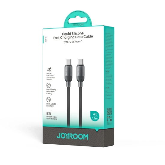 JOYROOM Kabel przewód USB-C Lively Series 60 W 1.2 m - czarny