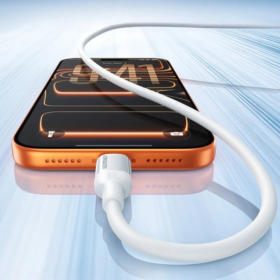 JOYROOM Kabel przewód USB-A - USB-C Lively Series 3A 1.2 m - biały