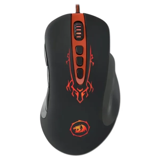 Mysz komputerowa Redragon Origin przewodowa USB, czarno-czerwona, 4000 DPI