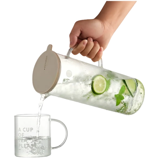 Buydeem Dzbanek szklany CD2003 1200 ml z pokrywką