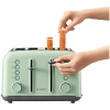 Buydeem Toster DT640E-CG/EU 4 kromki zielony