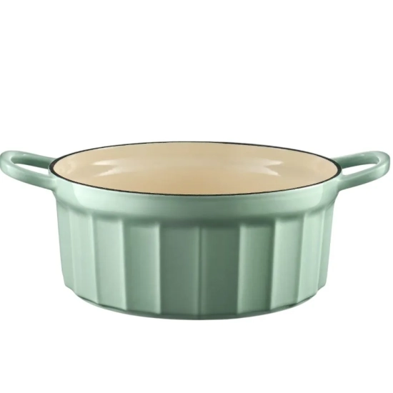 Buydeem Garnek żeliwny emaliowany CP521-CG 2,9 l Cozy Greenish