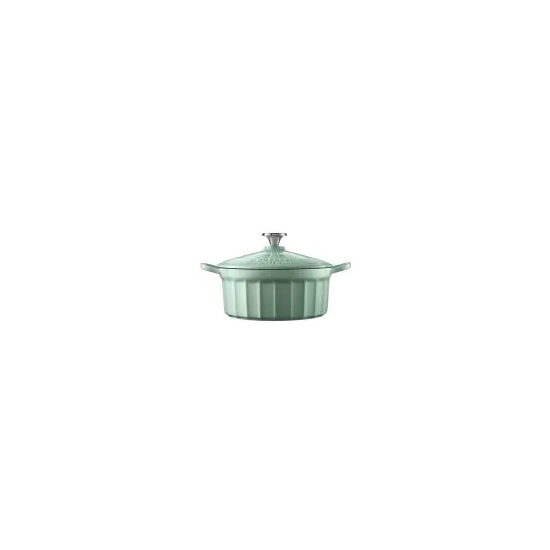 Buydeem Garnek żeliwny emaliowany CP521-CG 2,9 l Cozy Greenish