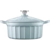 Buydeem Garnek żeliwny emaliowany CP521-WB 2,9 l White/Blue