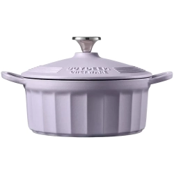 BUYDEEM Emaliowane naczynie żeliwne 29L CP521-PP Petal Purple