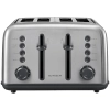 BUYDEEM DT640E DT640E-SS/EU – retro toster na 4 kromki w wariancie Stainless Steel, z dwoma niezależnymi panelami sterow