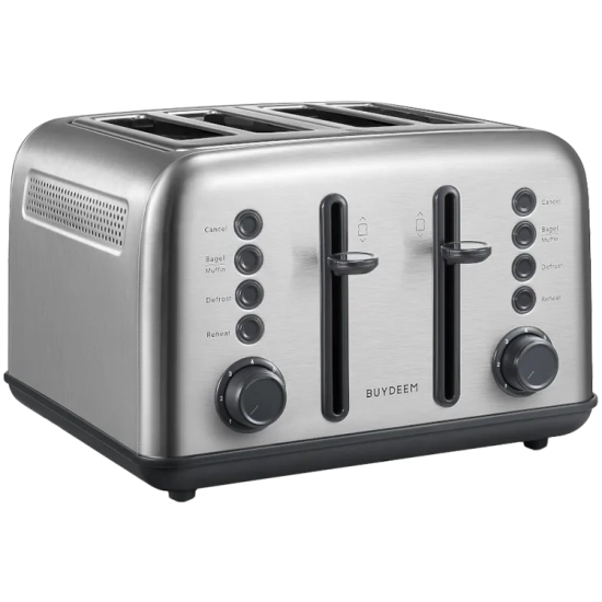 Buydeem Toster DT640E-SS/EU 4 kromki stal nierdzewna