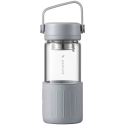 Zdjęcie produktu Butelka szklana BUYDEEM CD1008 350 ml z zaparzaczem Nordic Grey; dokładny wariant CD1008-NG, EAN 695038