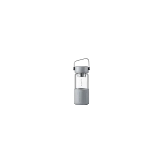 Buydeem Butelka szklana CD1008 350 ml z zaparzaczem Nordic Grey