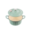 Buydeem Garnek żeliwny emaliowany CP551-CG 3,9 l Cozy Greenish