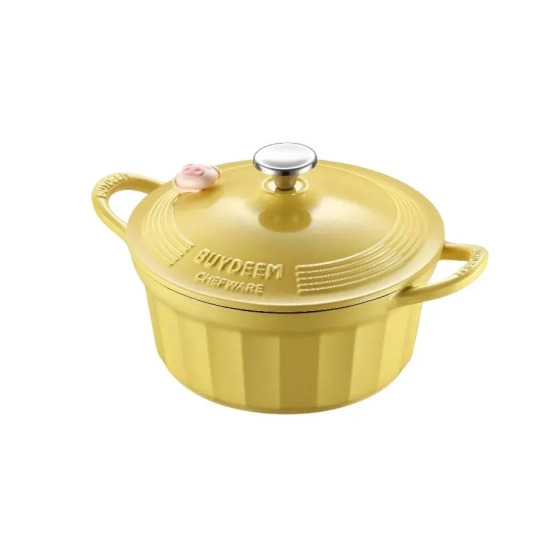 BUYDEEM Garnek żeliwny 3,9 l CP551-MY Mellow Yellow