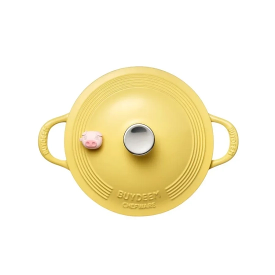 BUYDEEM Garnek żeliwny 3,9 l CP551-MY Mellow Yellow