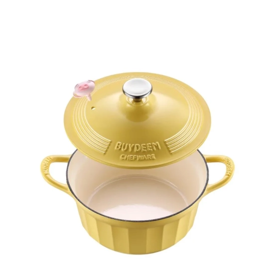 Buydeem Garnek żeliwny emaliowany CP551-MY 3,9 l