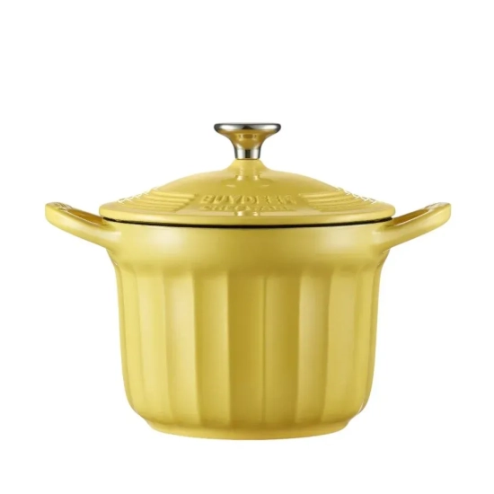 BUYDEEM Emaliowane naczynie żeliwne 18L CP541-MY Mellow Yellow