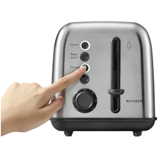 BUYDEEM Toster DT620E-SS/EU 2 kromki srebrny