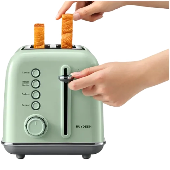 BUYDEEM Toster DT620E-CG/EU 2 kromki zielony
