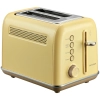 BUYDEEM DT620E DT620E-MY/EU – retro toster na 2 kromki w wariancie Mellow Yellow, z pokrętłem i przyciskami funkcyjnymi.