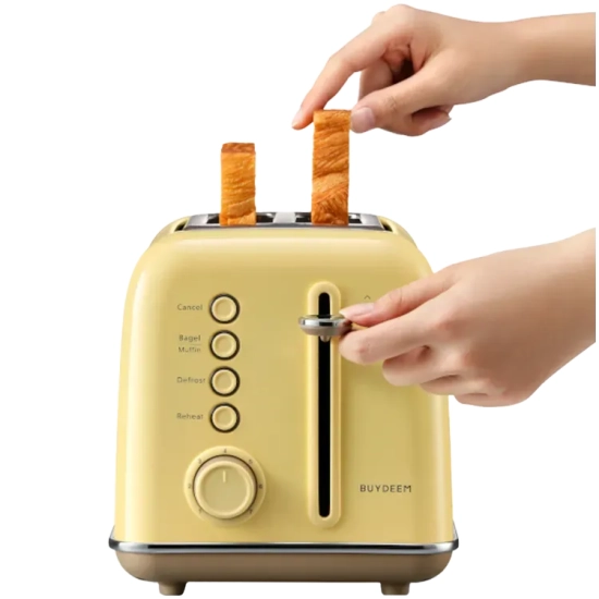 BUYDEEM Toster DT620E-MY/EU 2 kromki żółty